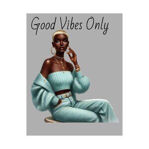 Copy of Good Vibes Only Satin Poster, Wall Art Decor, Trendy Home Decor